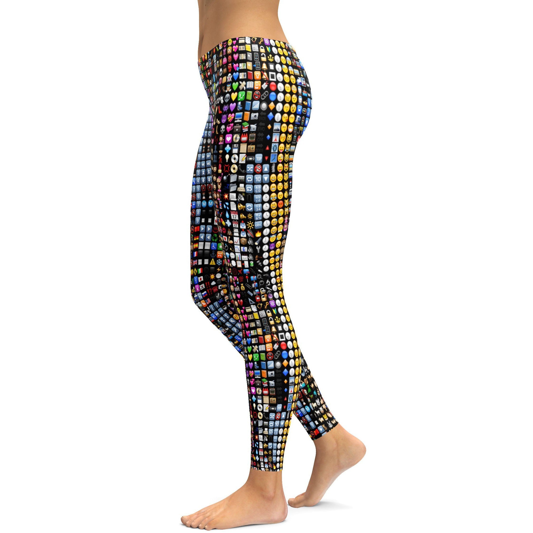 Emoji Leggings - GearBunch Leggings / Yoga Pants