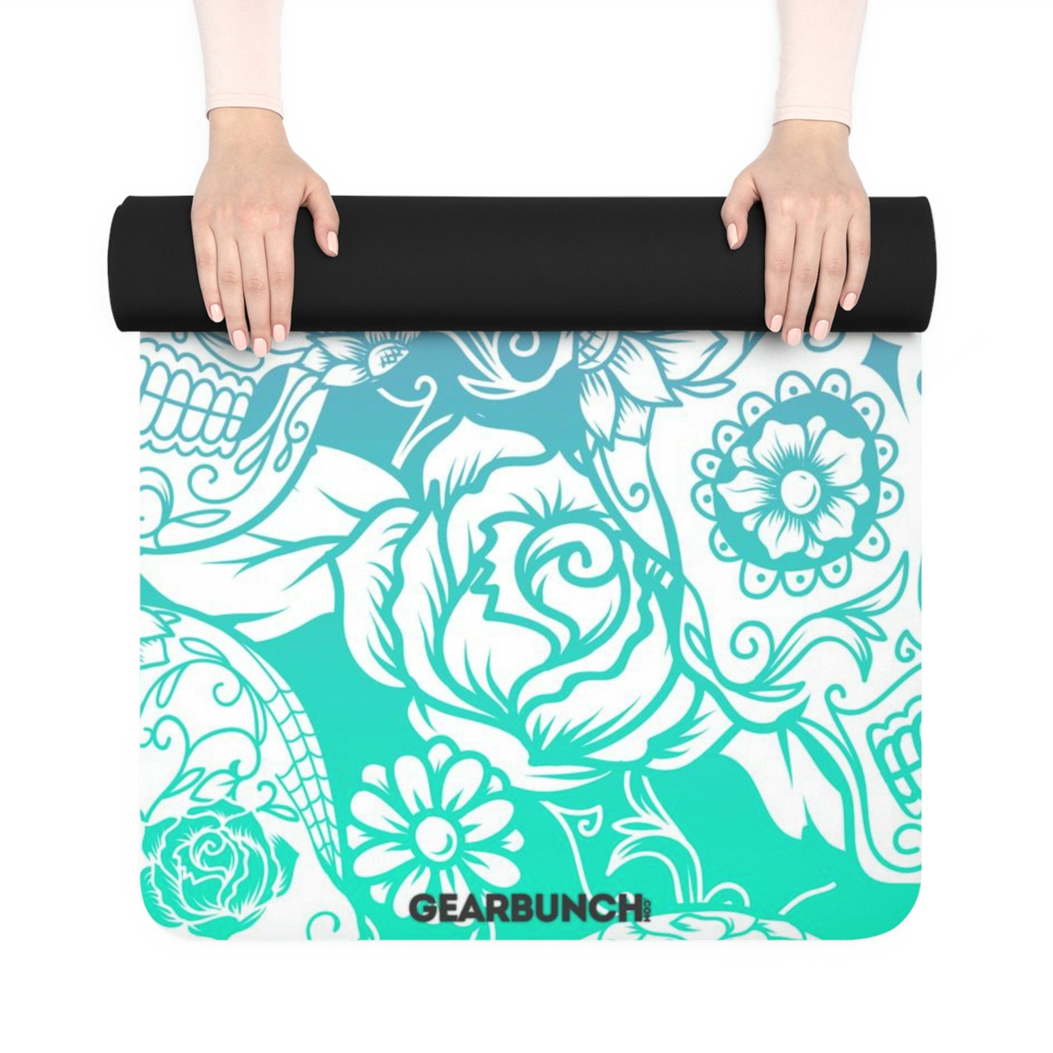 GearBunch Bright Sugar Skulls Yoga Mat