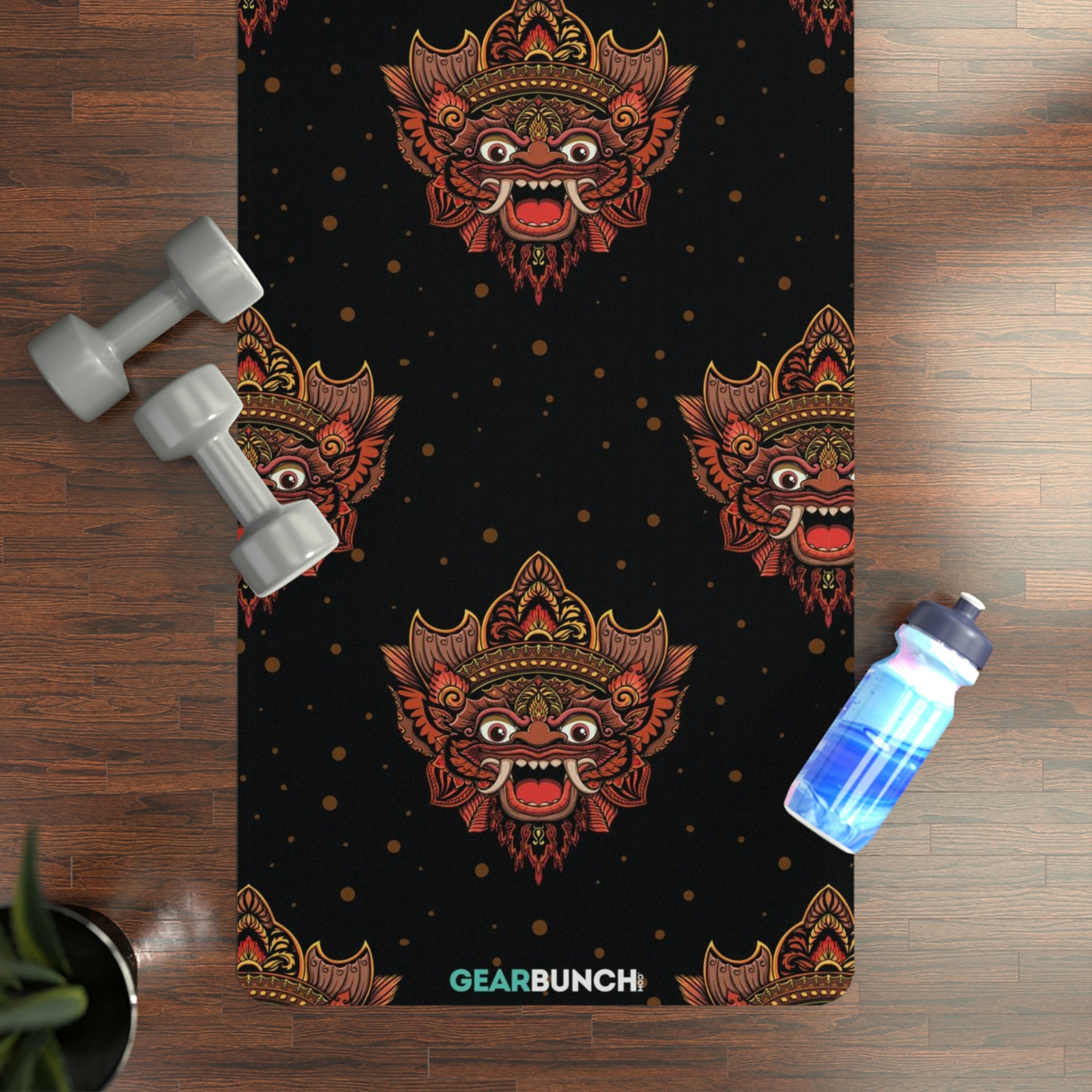 GearBunch Balinese Masks Yoga Mat