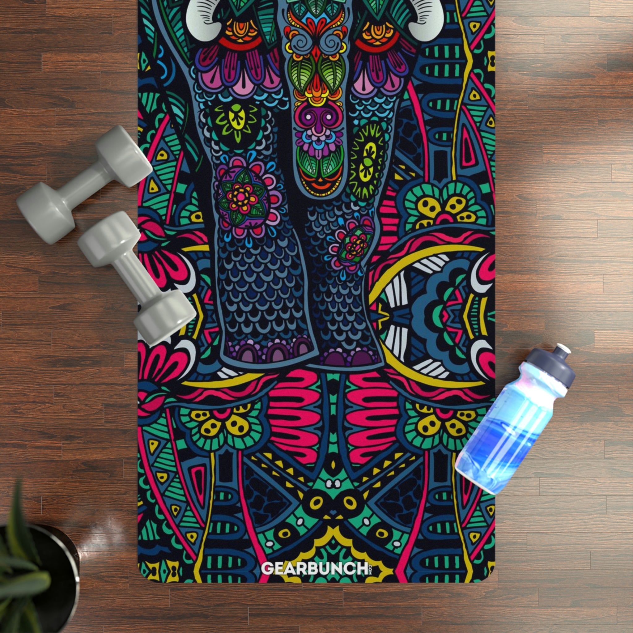 GearBunch Colorful Elephant Yoga Mat