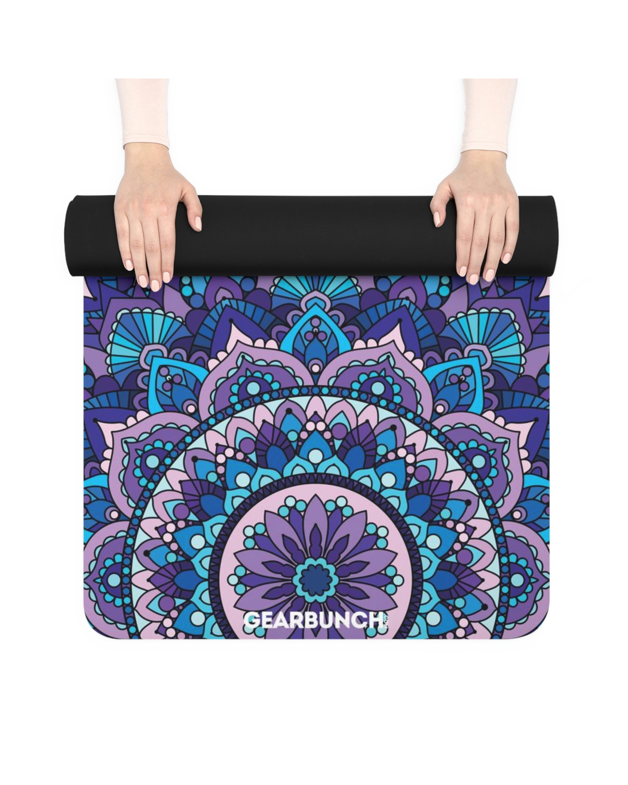 GearBunch Colorful Blue Mandala Yoga Mat