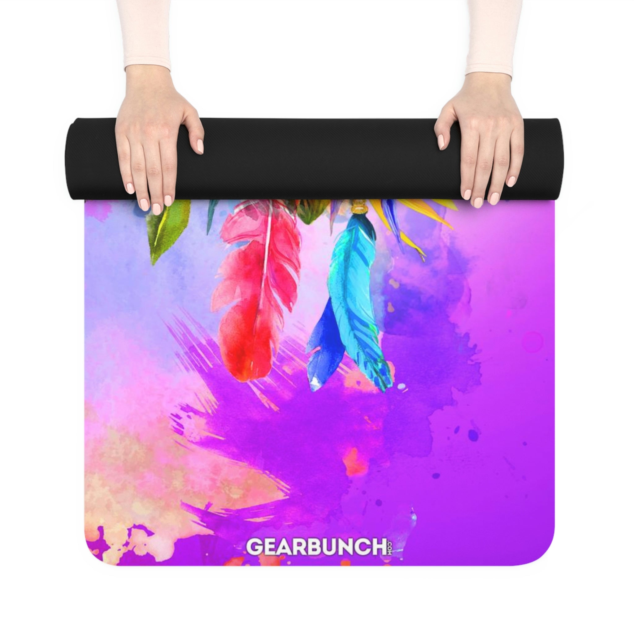 GearBunch Watercolor Colorful Lion Yoga Mat