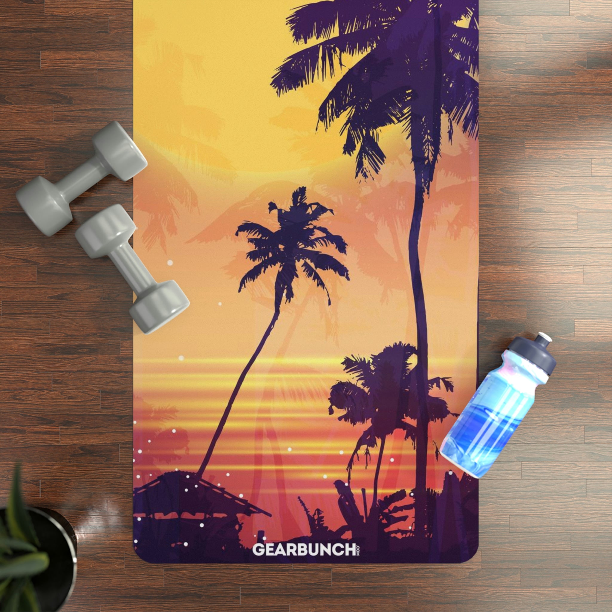 GearBunch Palm Trees Silhouette Yoga Mat