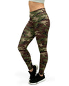 Army Camo Women's Yoga Pants GearBunch