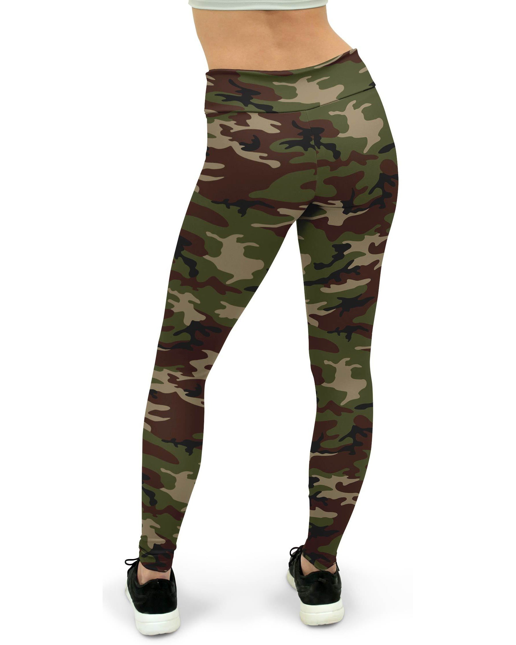 Army Camo Women's Yoga Pants GearBunch