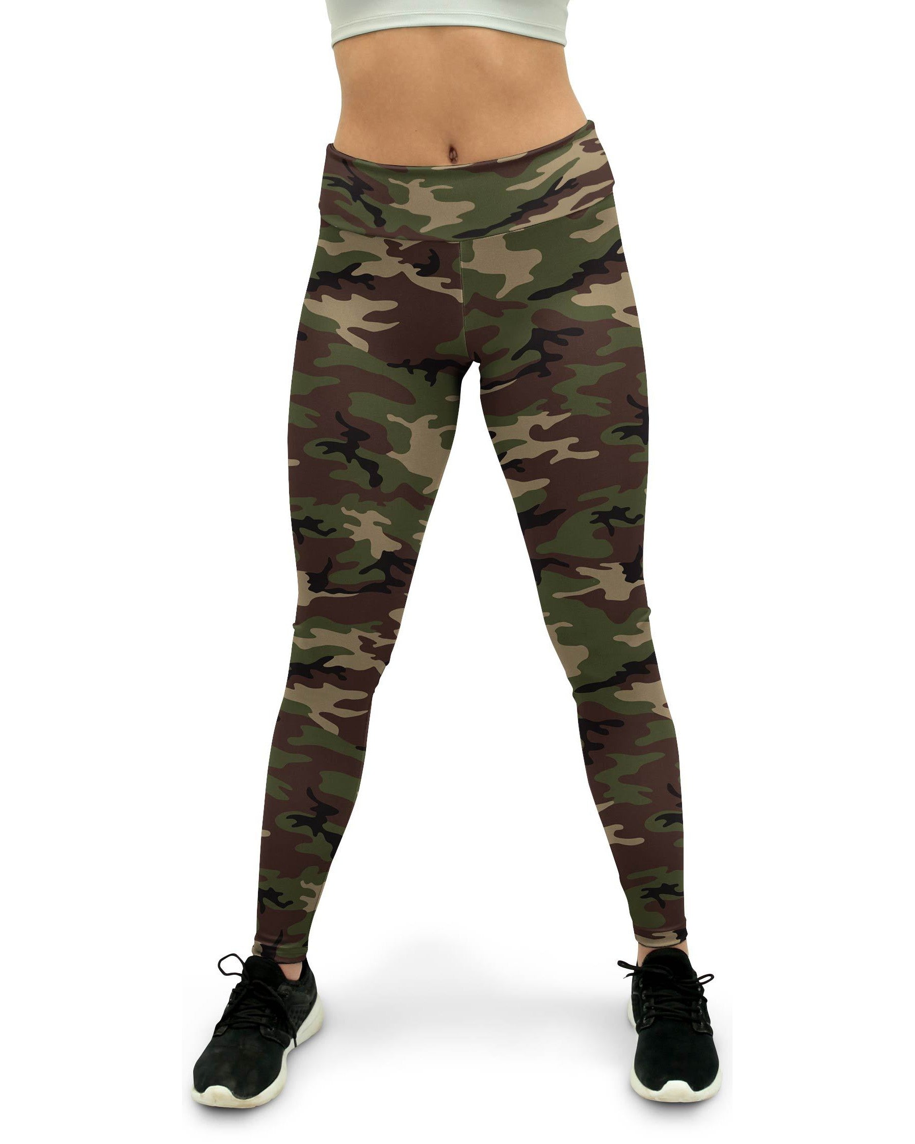 Army Camo Women's Yoga Pants GearBunch