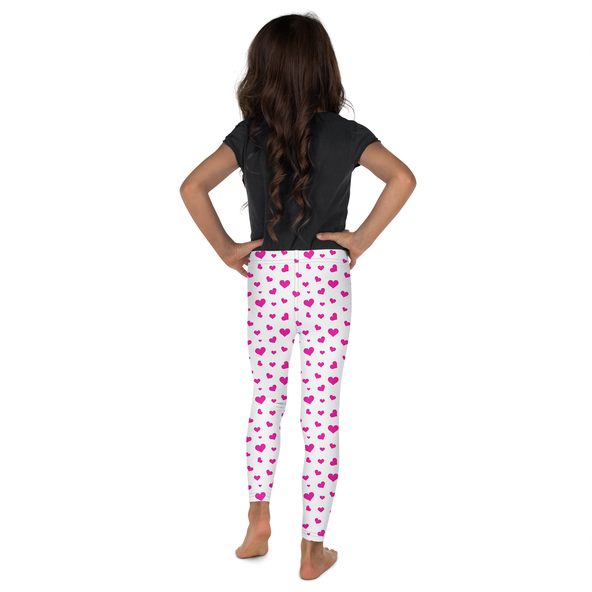 Pink Hearts Kid's Leggings - Gearbunch