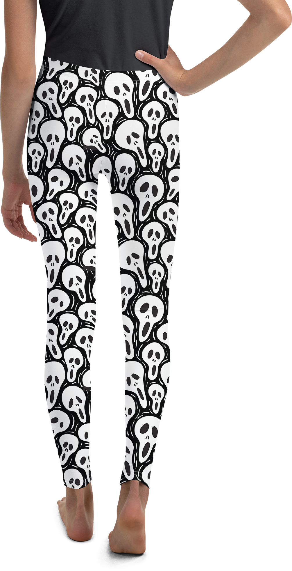 Ghost Face Youth Leggings - Gearbunch