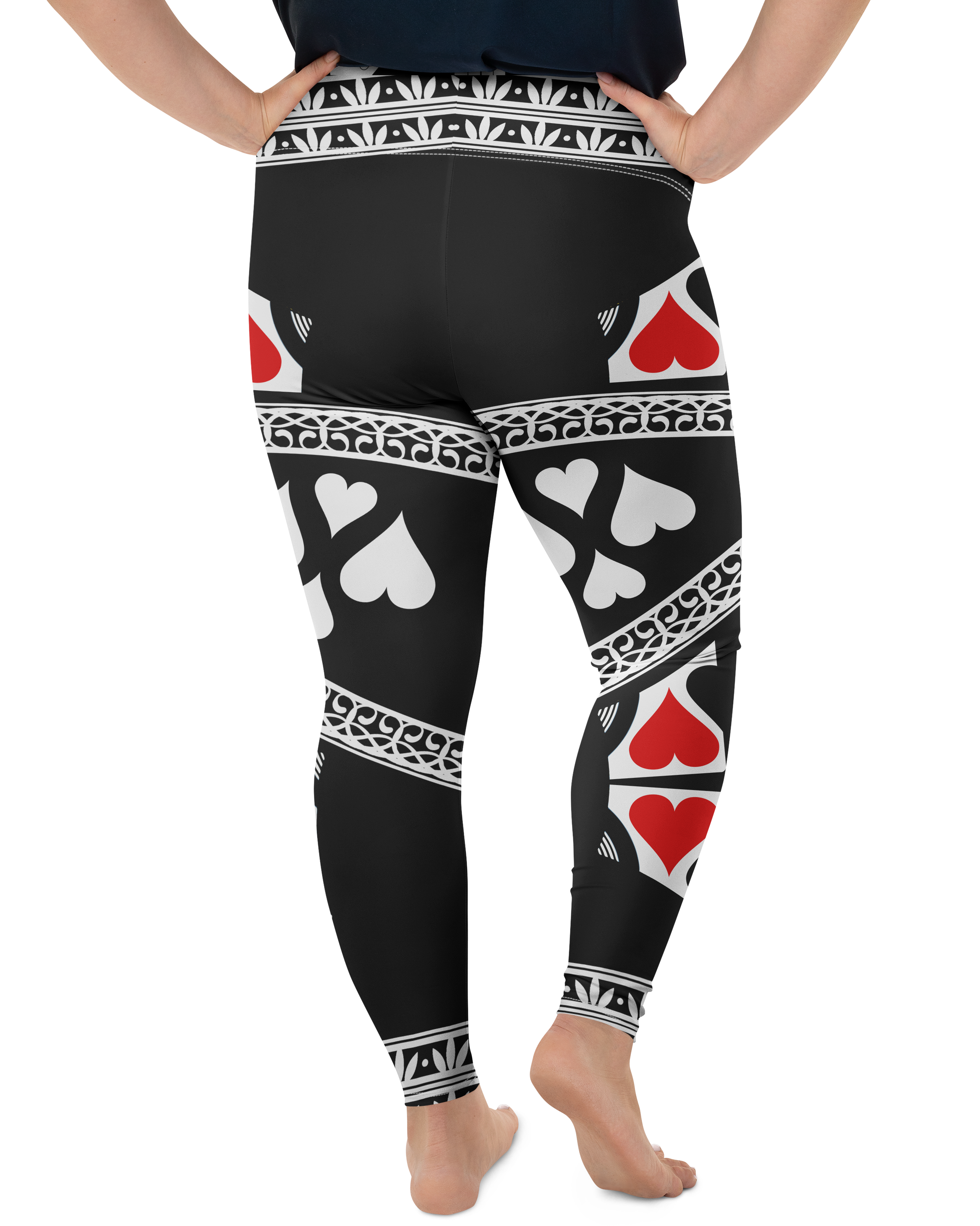 Queen of Hearts Plus Size Leggings - Gearbunch