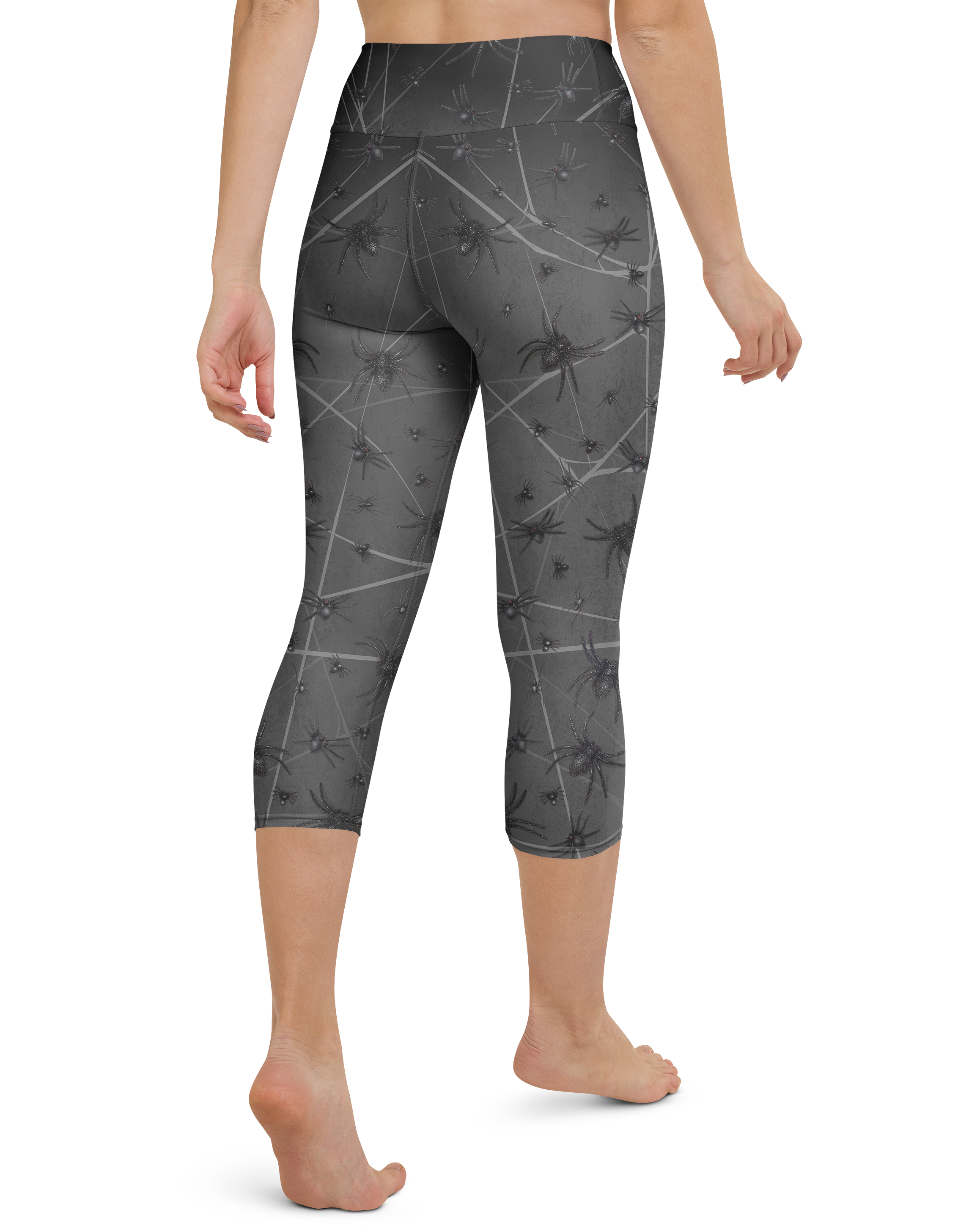 Crawling Spiders Yoga Capris - Gearbunch