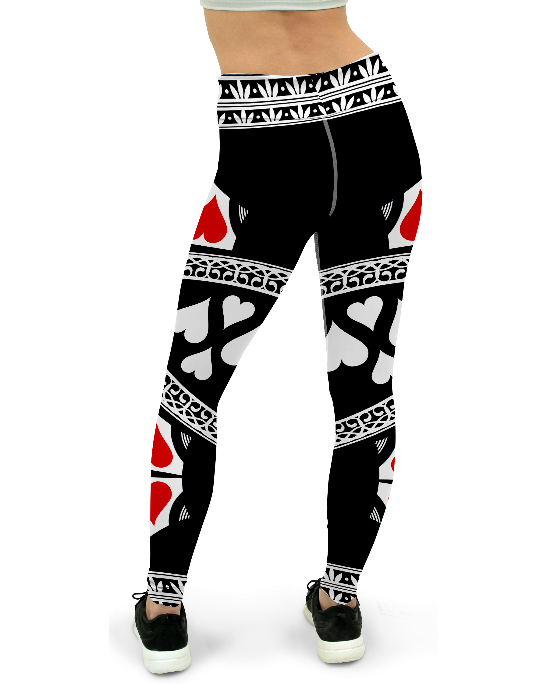 Queen of Hearts Yoga Pants - Gearbunch