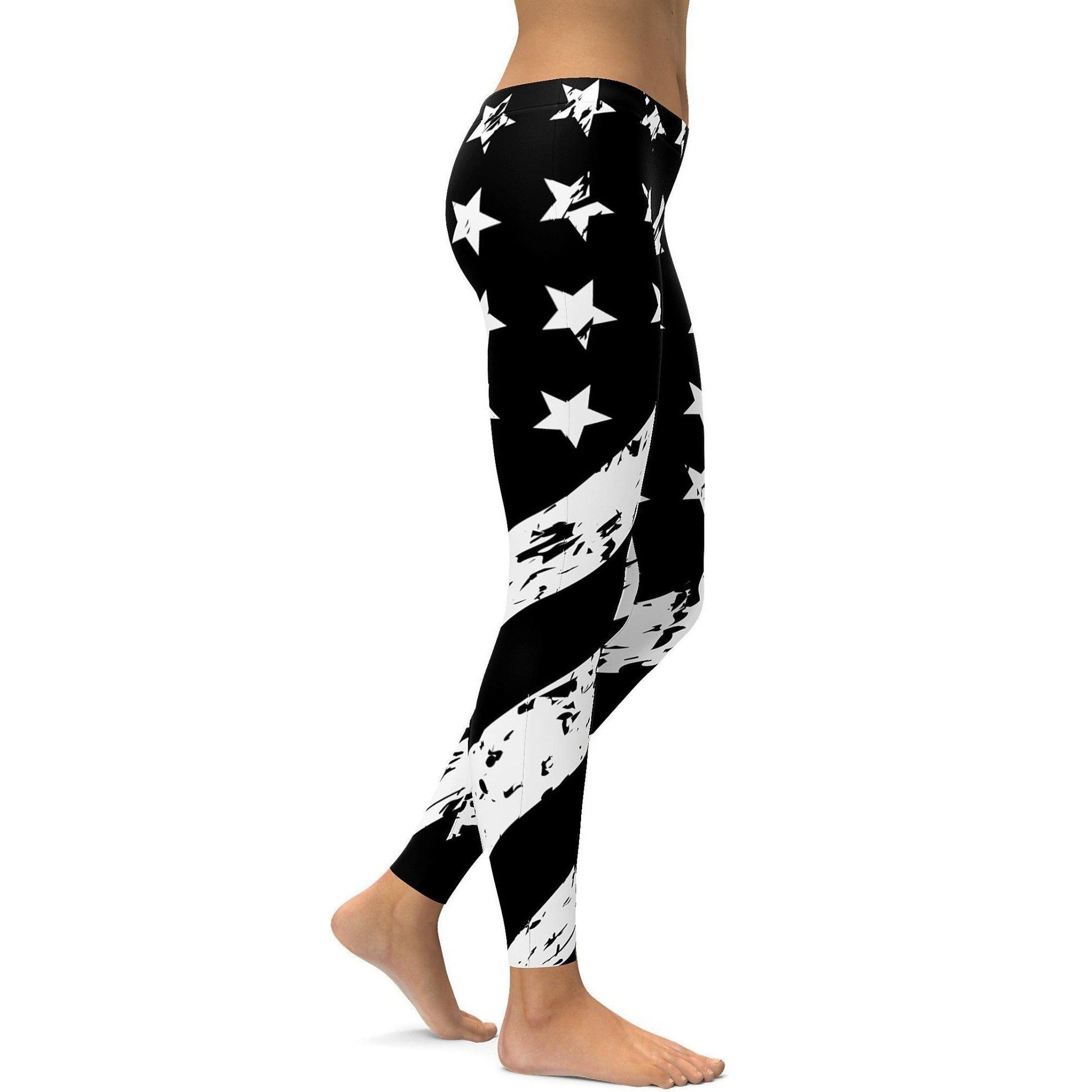 Colorado State Flag Yoga Leggings For Women - Full Length High Waist Performance Leggings With Hidden Pocket - View #6