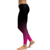 Womens Workout Yoga Ombre Black to Pink Leggings | Gearbunch.com