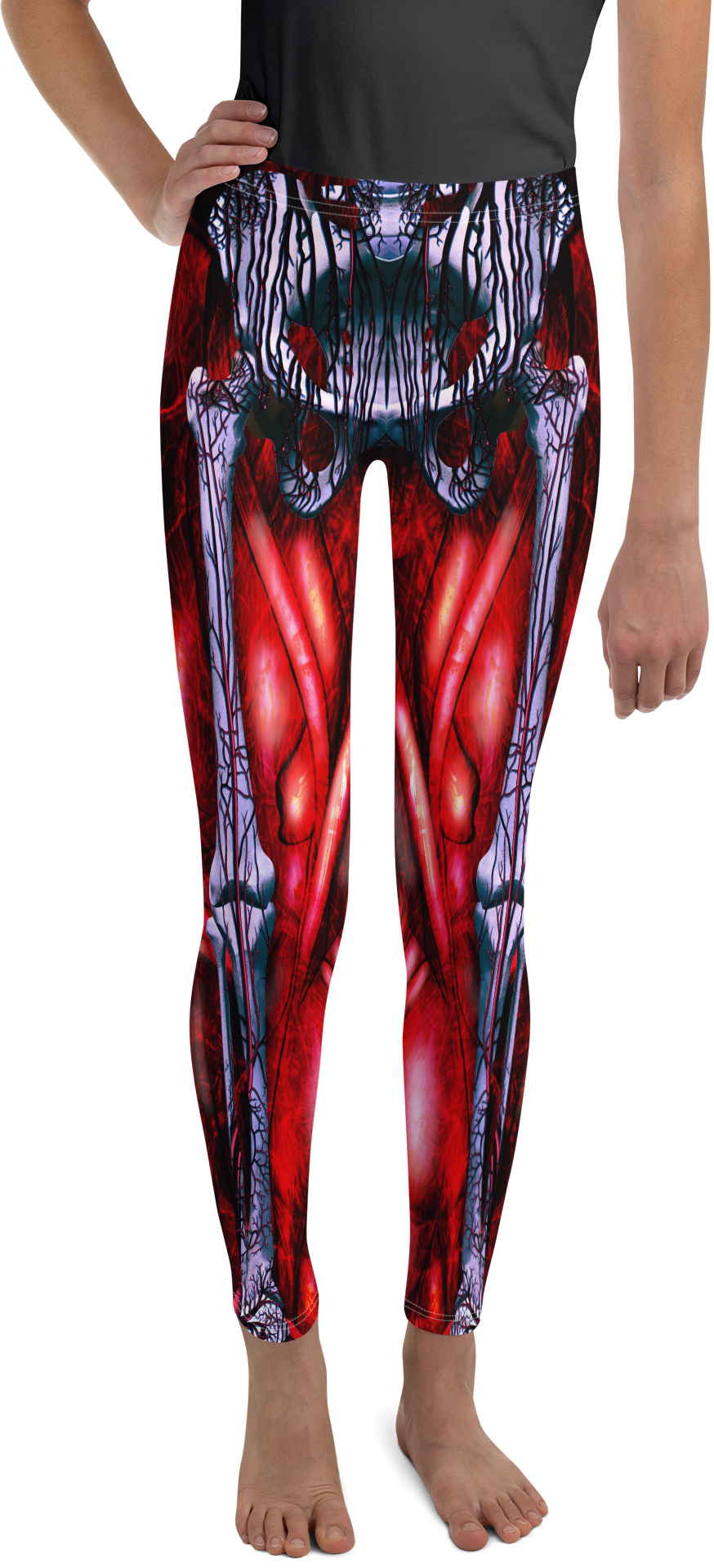 Blooded Muscles Horror Youth Leggings - Gearbunch