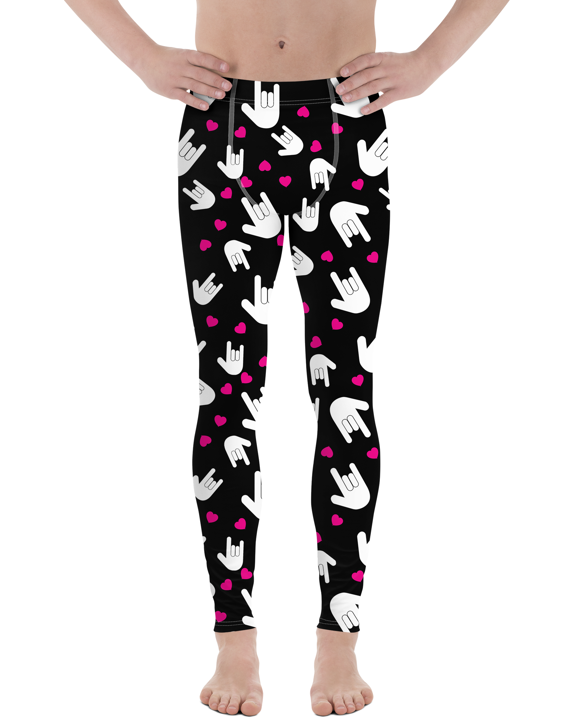 Sign Language I Love You Meggings - Gearbunch Men's Leggings