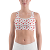 Red Hearts Sports Bra - Gearbunch