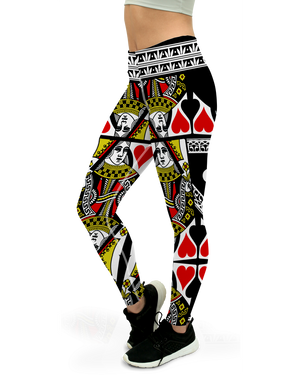 Queen of Hearts Yoga Pants - Gearbunch