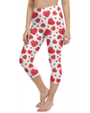 Red Heart Shaped Balloons Yoga Capris - Gearbunch