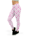 Pink Hearts Yoga Pants - Gearbunch