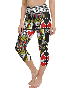 Queen of Hearts Yoga Capris - Gearbunch