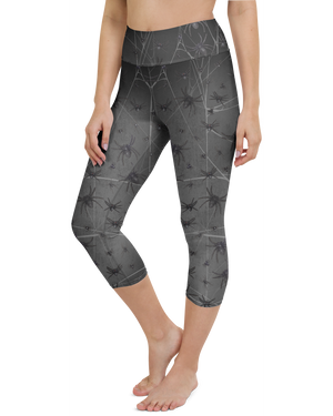 Crawling Spiders Yoga Capris - Gearbunch