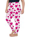 Pink Heart Shaped Balloon Plus Size Leggings - Gearbunch