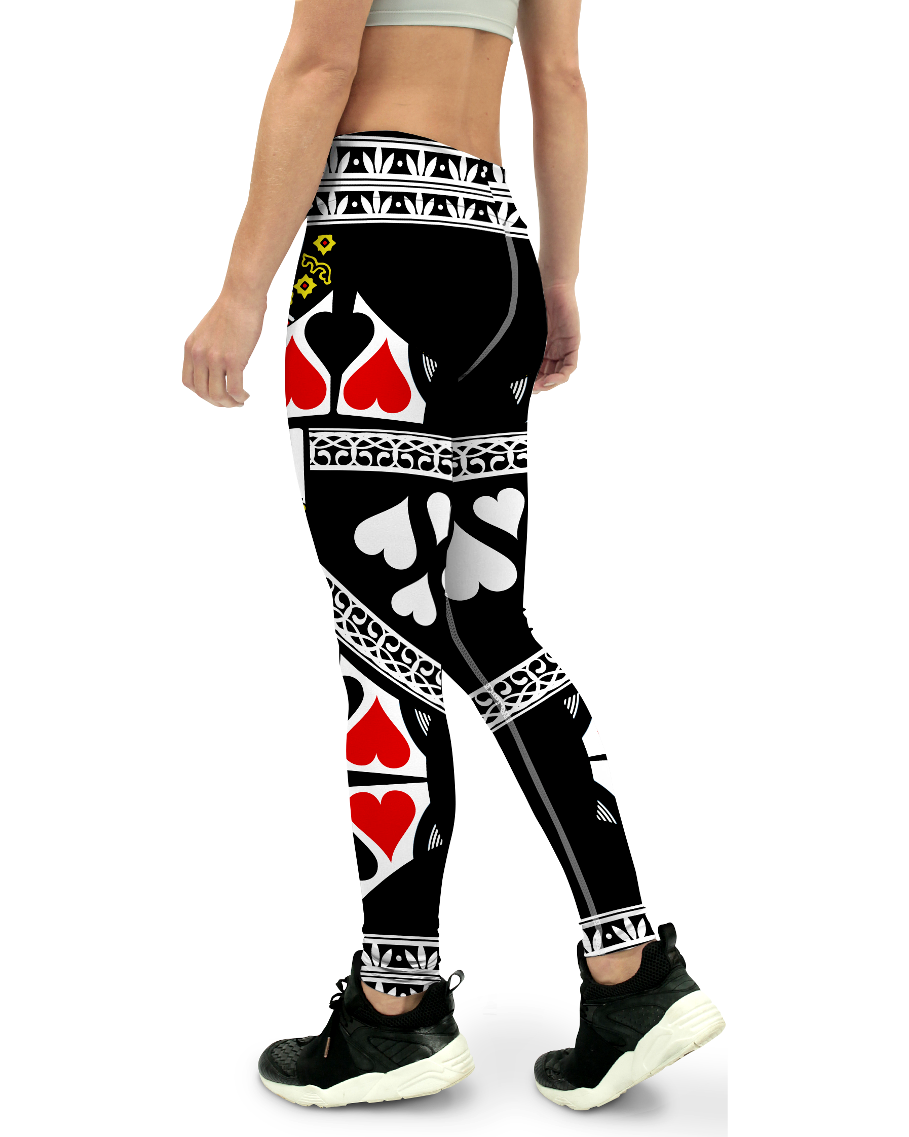 Queen of Hearts Yoga Pants - Gearbunch