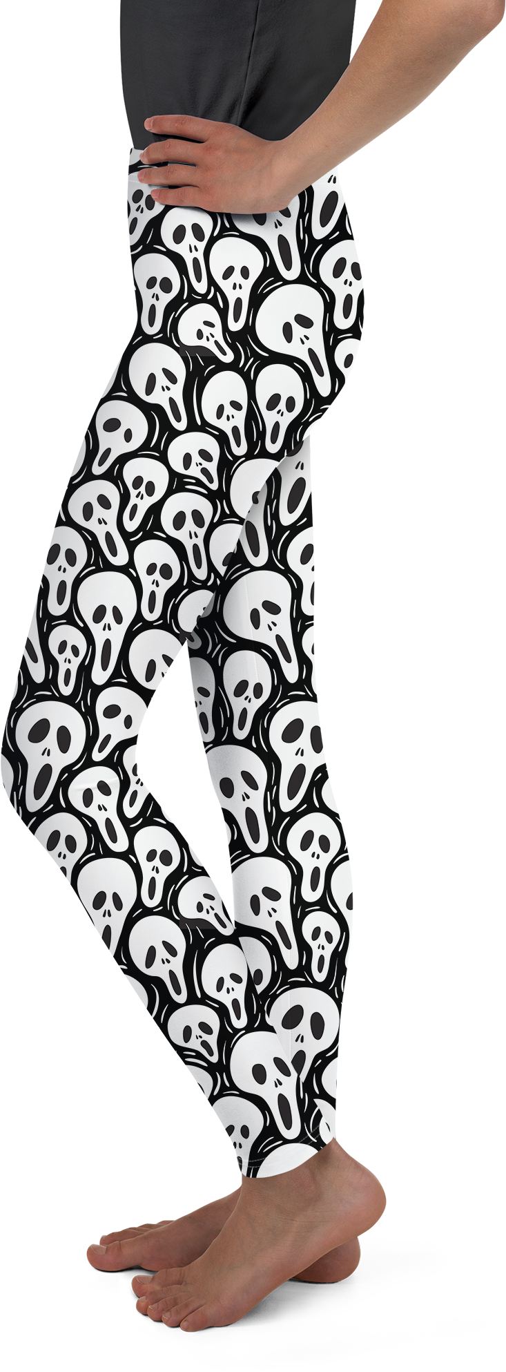 Ghost Face Youth Leggings - Gearbunch