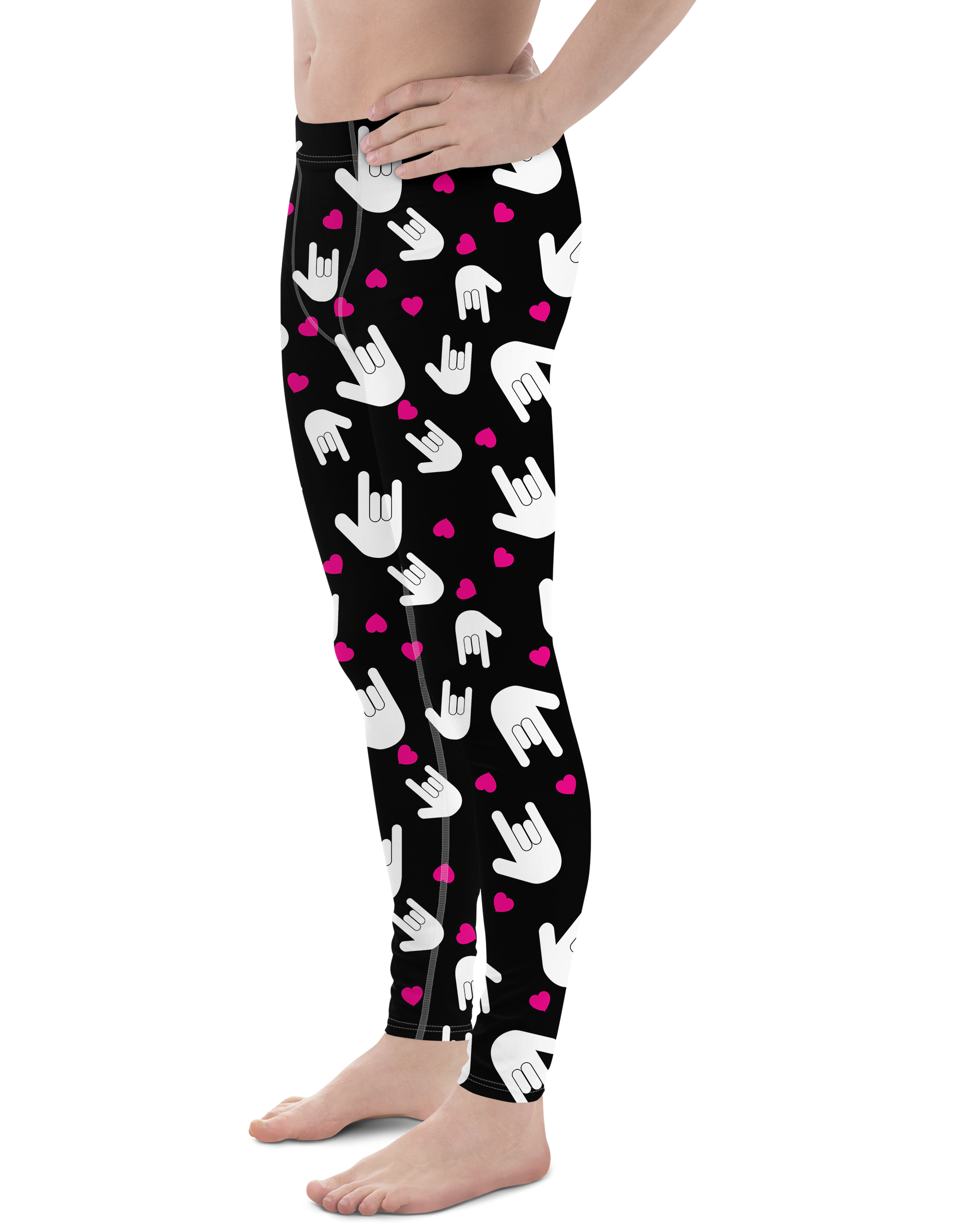 Sign Language I Love You Meggings - Gearbunch Men's Leggings