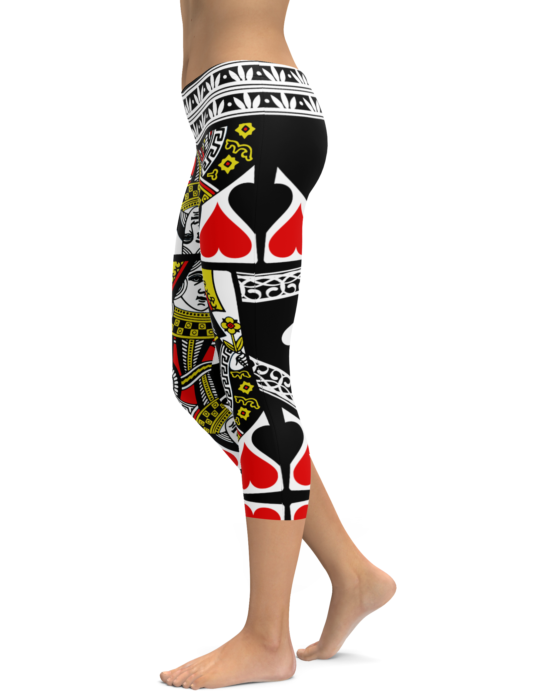 Queen of Hearts Capris- Gearbunch