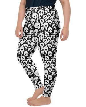 Ghost Face Plus Size Leggings - Gearbunch