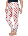 Red Hearts Plus Size Leggings - Gearbunch