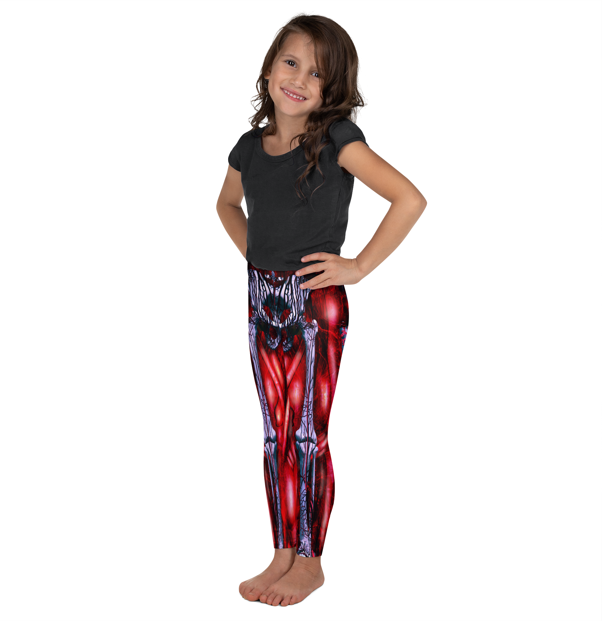 Blooded Muscles Horror Kids Leggings - Gearbunch