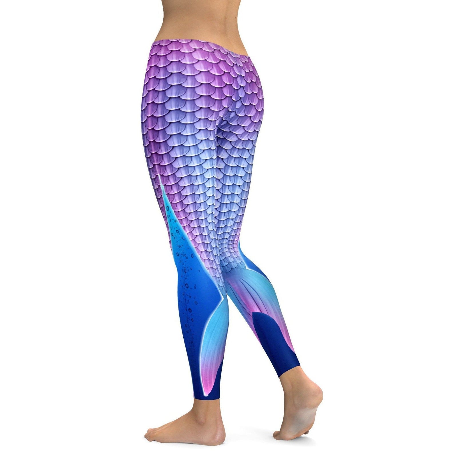 Womens Workout Yoga Mermaid Tail Leggings Pink/Purple/Blue | Gearbunch.com