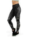 Ornamental Skull Yoga Pants Women's Gearbunch