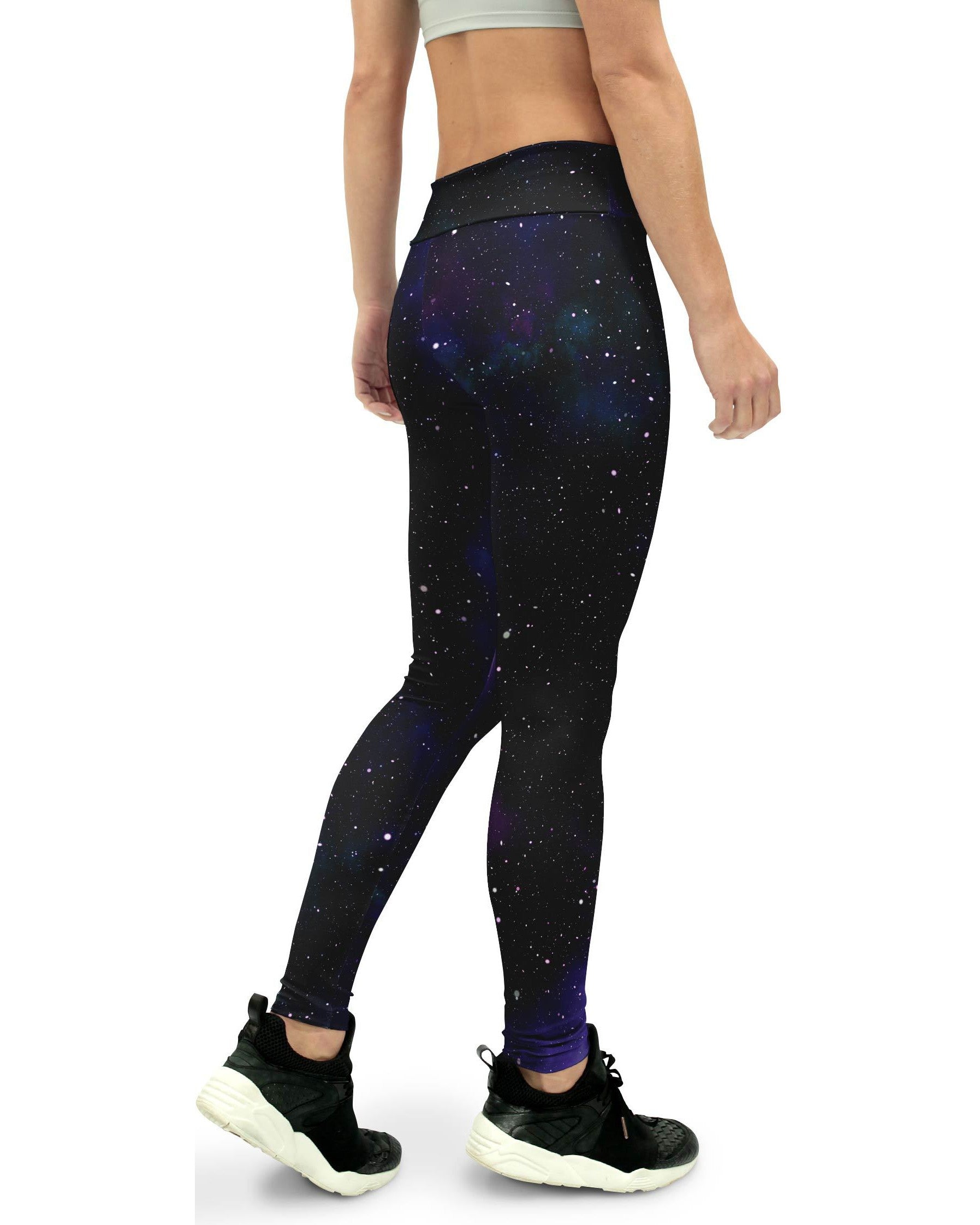 Purple Galaxy Yoga Pants Women's Gearbunch