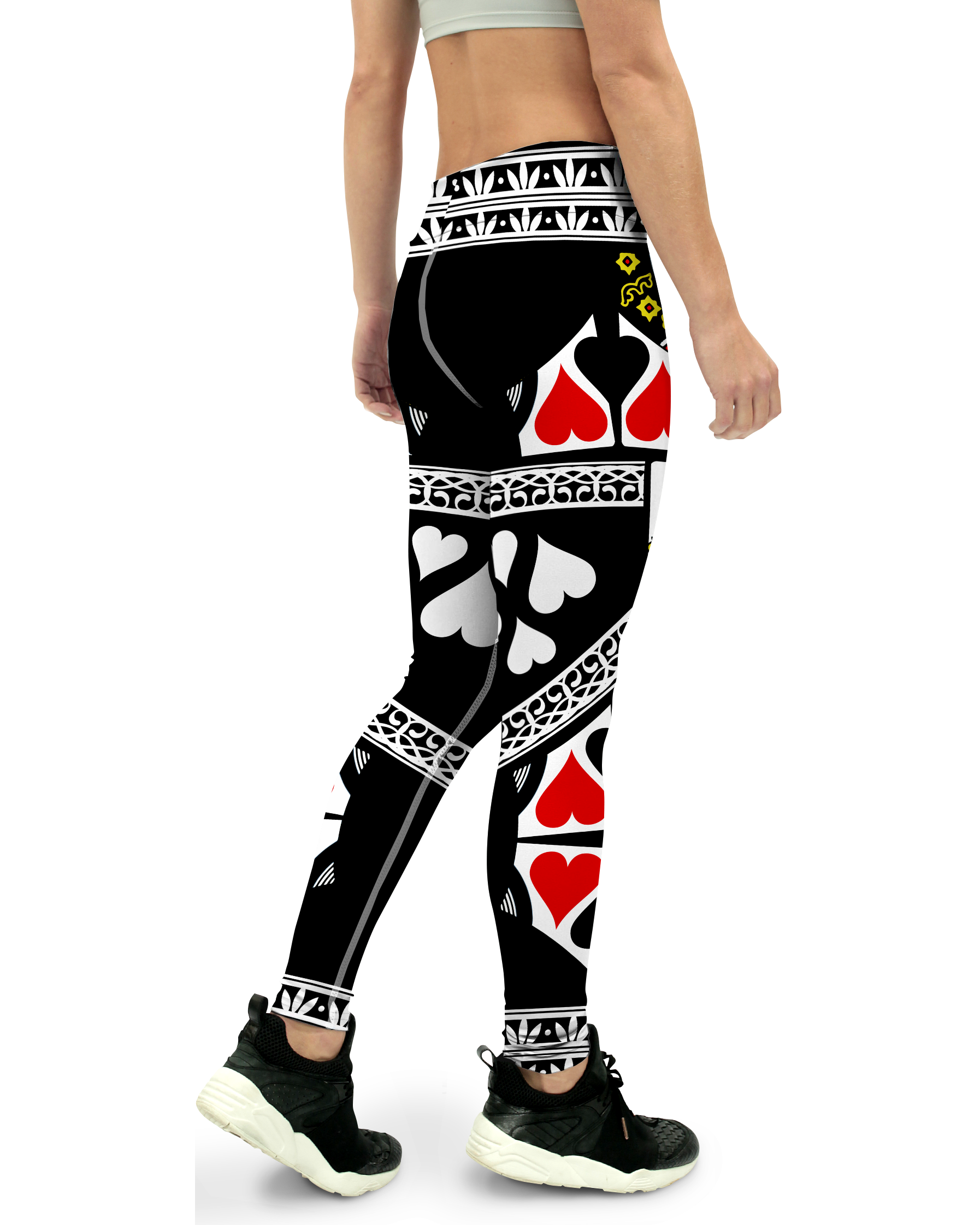 Queen of Hearts Yoga Pants - Gearbunch