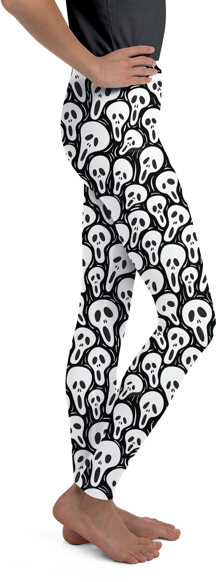 Ghost Face Youth Leggings - Gearbunch