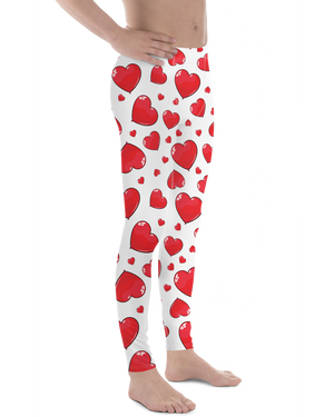 Red Heart Shaped Balloons Meggings - Gearbunch