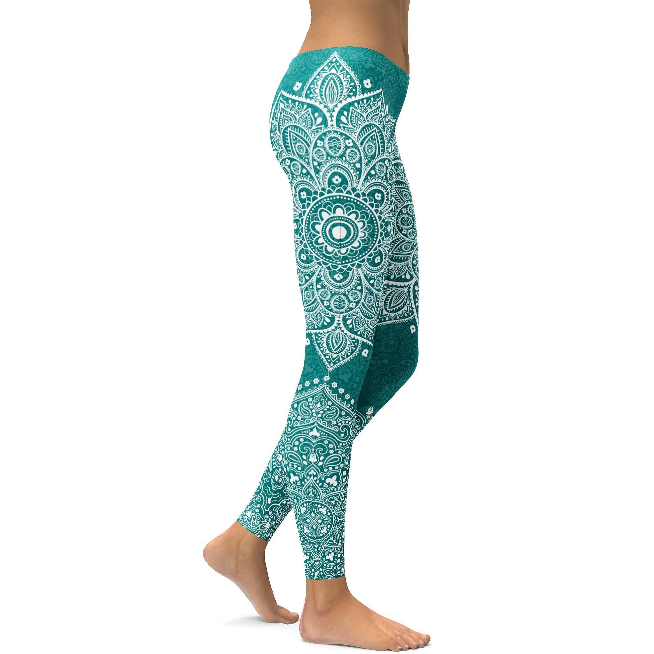 Teal_Mandala_Leggings_Yoga_Clothes_Dark_Cyan_Yoga_Pants
