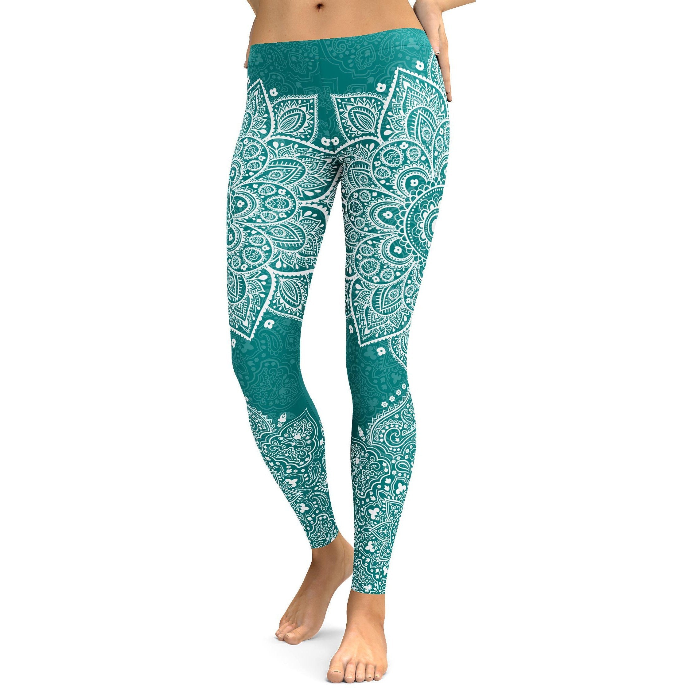 Teal_Mandala_Leggings_Yoga_Clothes_Dark_Cyan_Yoga_Pants