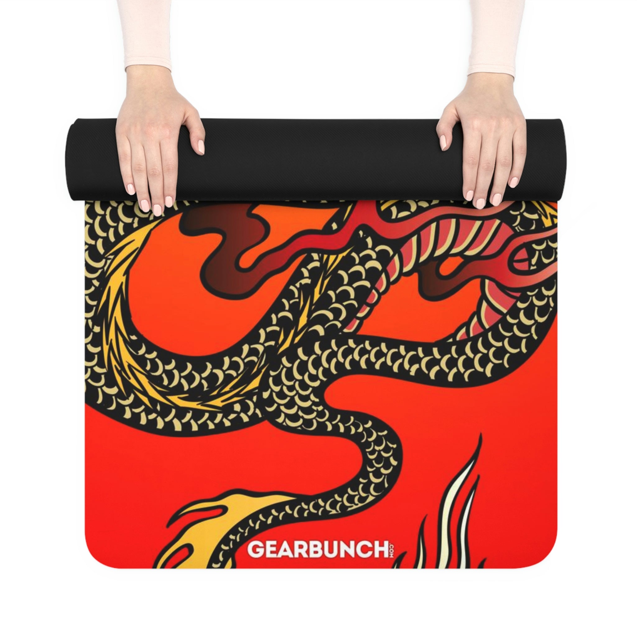 GearBunch Colorful Chinese Dragon Yoga Mat