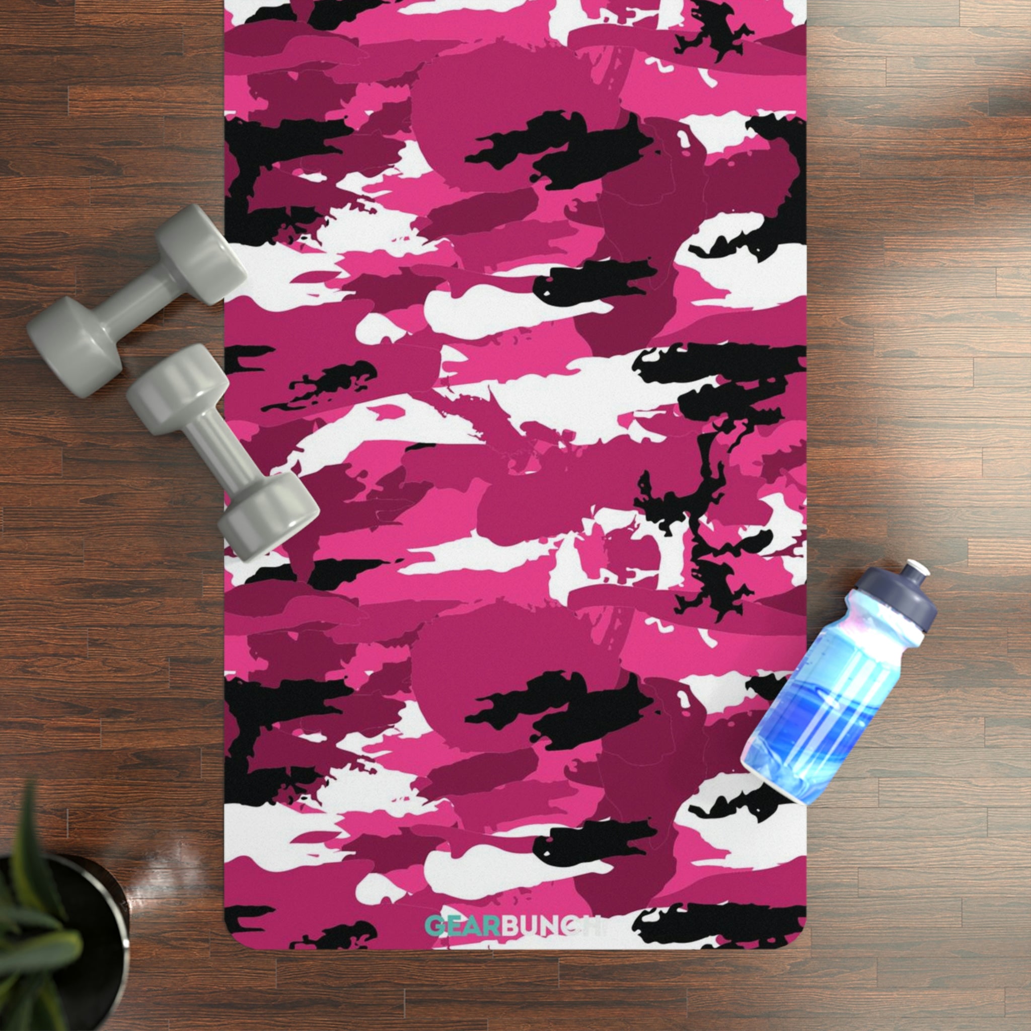 GearBunch Pink Camo Yoga Mat