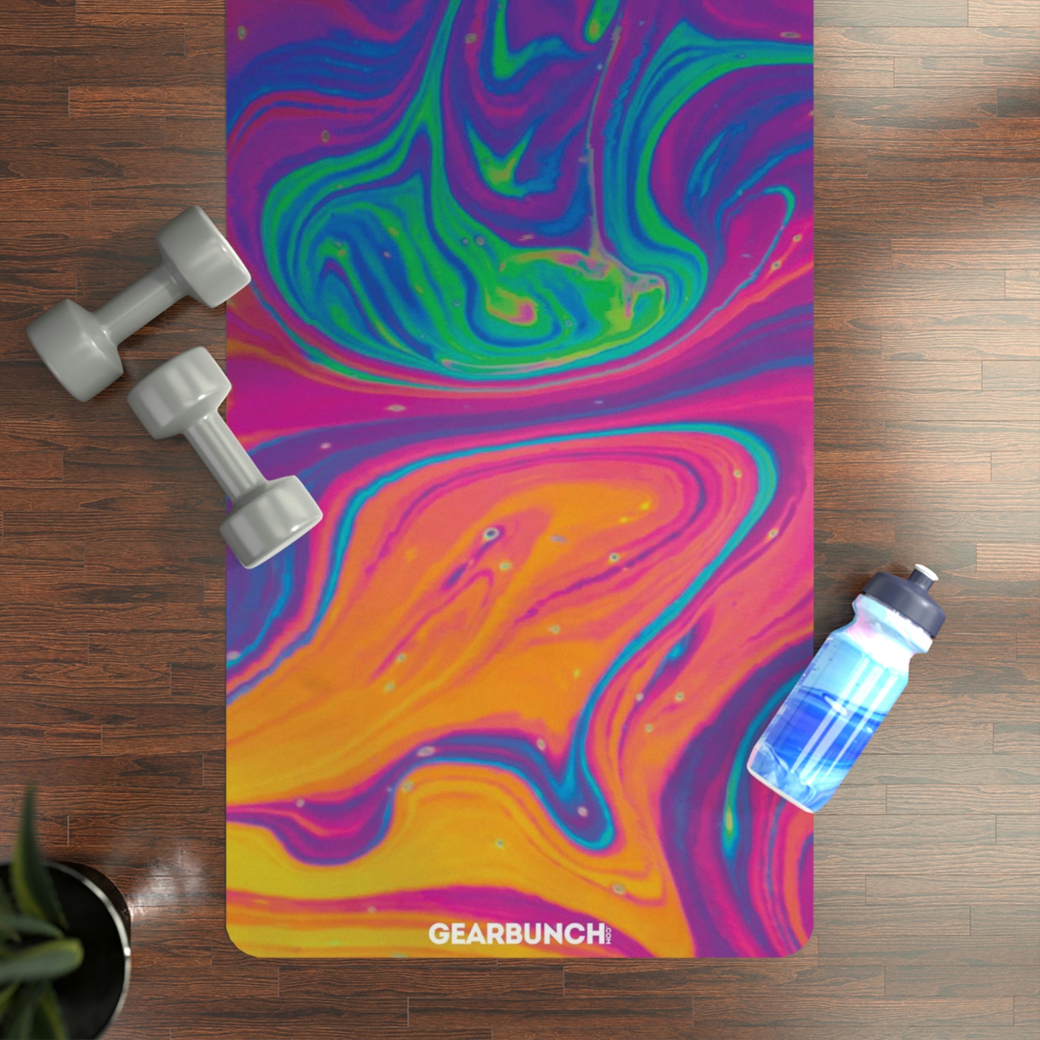 GearBunch Colorful Splash Yoga Mat