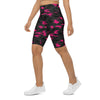 Womens Bike Shorts Dark Pink Camo Pink/Black/Charcoal | Gearbunch.com