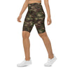 Womens Bike Shorts Army Camo Green/Brown/Black | Gearbunch.com