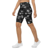 Womens Bike Shorts Dark Grey Camo Light Grey/Black | Gearbunch.com