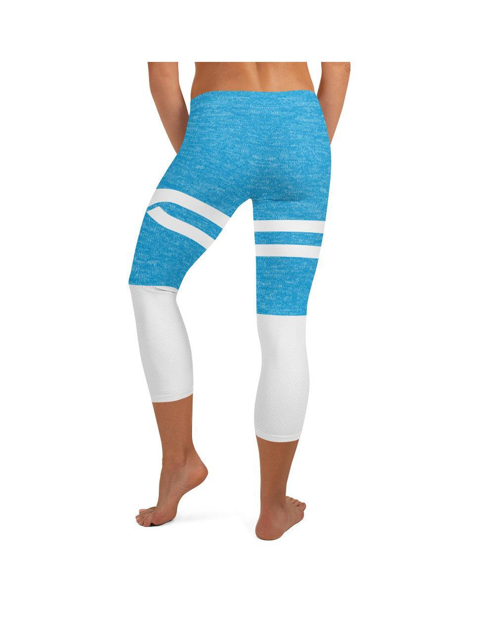 Blue and White Infinity Capris Gearbunch