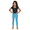 Aqua Black Line Kid's Leggings Gearbunch