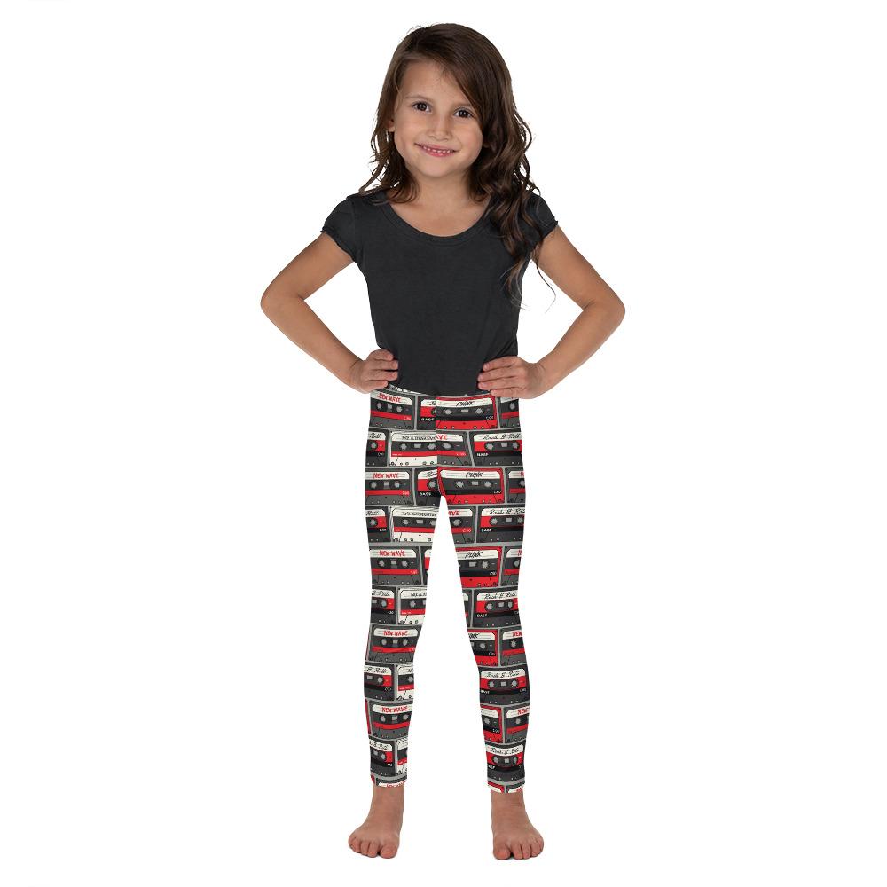 Retro Cassette Tapes Kid's Leggings Gearbunch